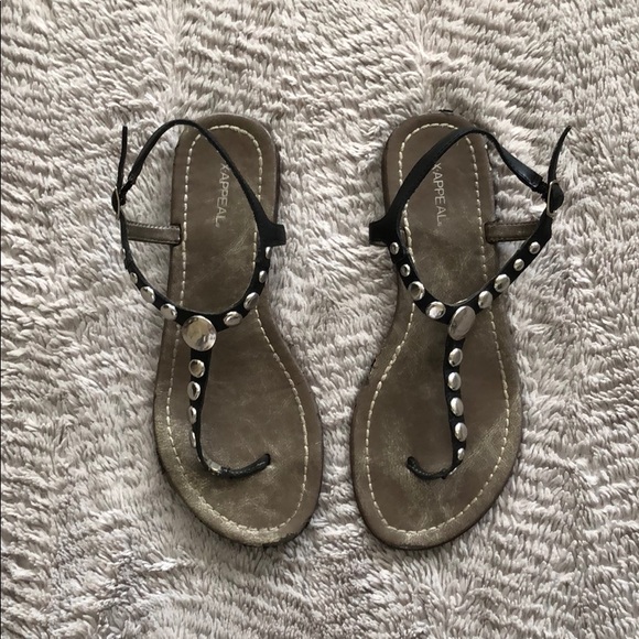 sandals with silver studs